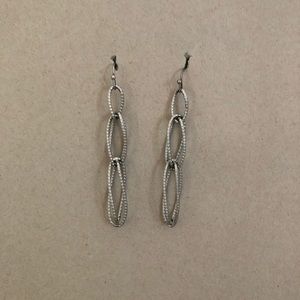 Lia Sophia silver dangle earrings